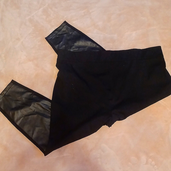 AVA & VIV Womens Black Vegan Leather Pants 3X - Picture 5 of 7